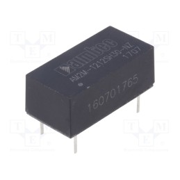 1 pcs x AIMTEC - AM2M-1212SH30-NZ - Converter: DC/DC, 2W, Uin: 10.8÷13.2V, Uout: 12VDC, Iout: 167mA
