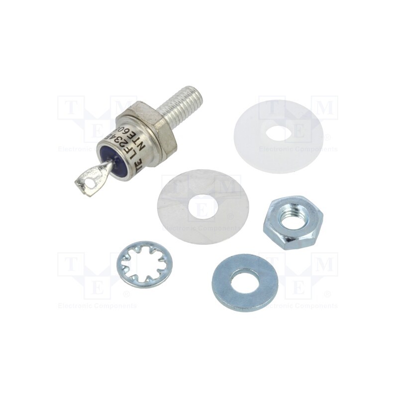 1 pcs x NTE Electronics - NTE6084 - Diode: Schottky rectifying, screw type, Ufmax: 0.55V, Urmax: 45V