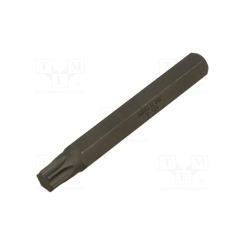 1 pcs x KING TONY - 168050T - Screwdriver bit, Torx®, TX50, Overall len: 80mm