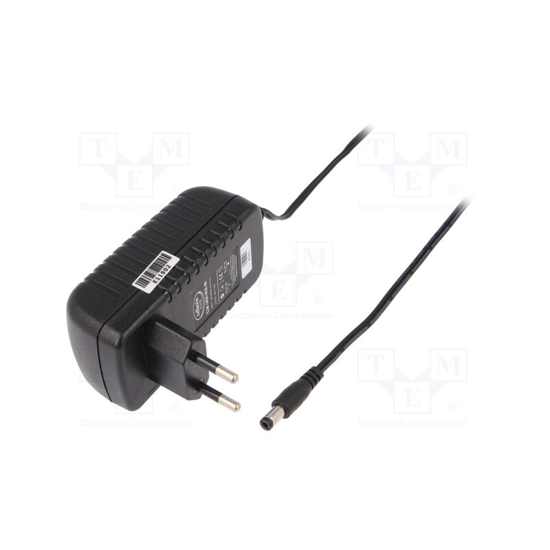 1 pcs x CELLEVIA POWER - CLW-2424-W2E-EB - Power supply: switched-mode, plug, 24VDC, 1A, 24W, Plug: EU, 86%