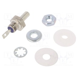 1 pcs x NTE Electronics - NTE5862 - Diode: rectifying, 600V, 1.1V, 6A, cathode to stud, DO4, screw type
