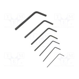 1 set x ENGINEER - TWH-01 - Wrenches set, hex key, 7pcs.