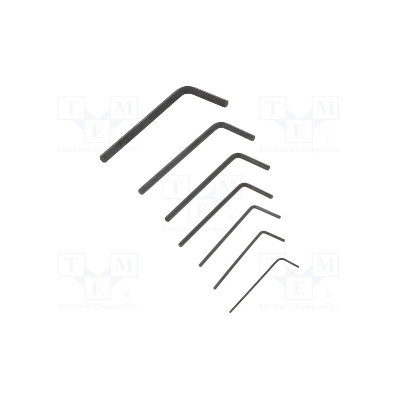 1 set x ENGINEER - TWH-01 - Wrenches set, hex key, 7pcs.