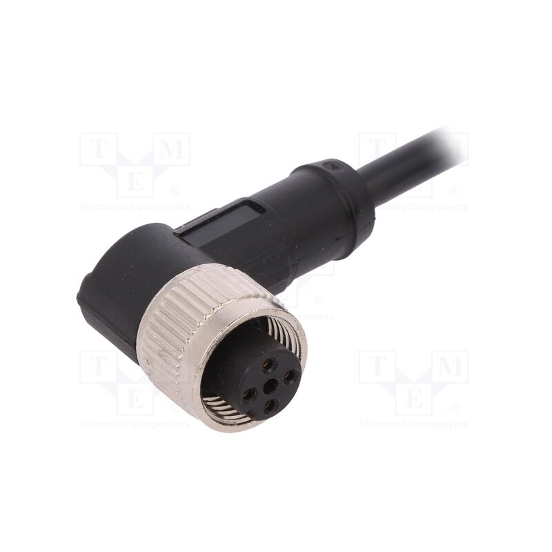 1 pcs x LAPP - AB-C4-5,0PVC-M12FA - Connection lead, M12, PIN: 4, angled, 5m, plug, 250VAC, 4A, -25÷80°C