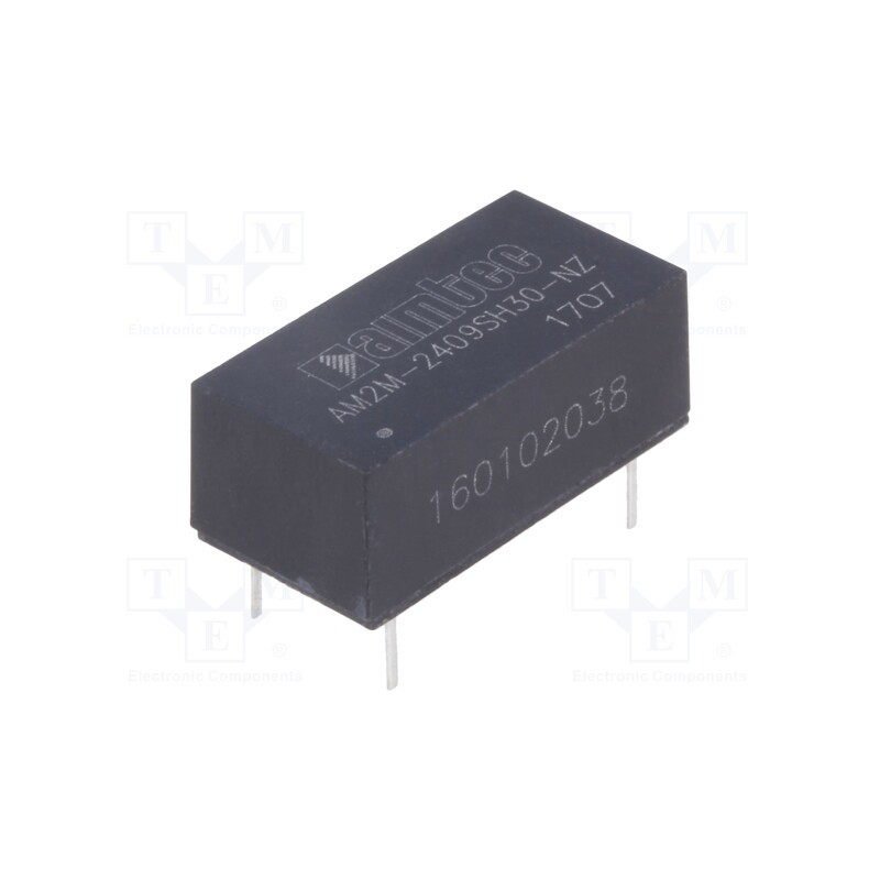 1 pcs x AIMTEC - AM2M-2409SH30-NZ - Converter: DC/DC, 2W, Uin: 21.6÷26.4V, Uout: 9VDC, Iout: 222mA, DIP14