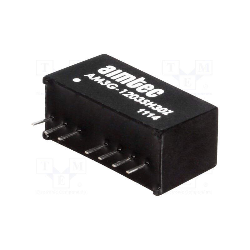 1 pcs x AIMTEC - AM3G-1203SH30Z - Converter: DC/DC, 3W, Uin: 9÷18V, Uout: 3.3VDC, Iout: 700mA, SIP8