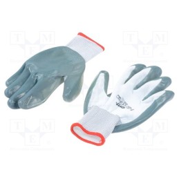 1 set x AVIT - AV13073 - Protective gloves, Size: XL, grey-black, Resistance to: abrasion