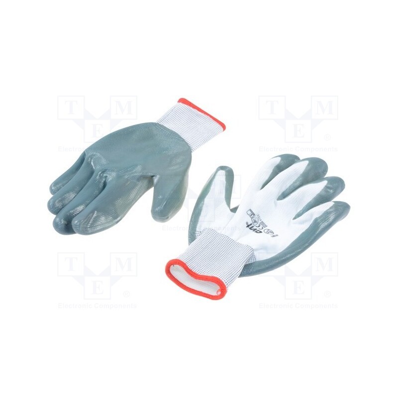 1 set x AVIT - AV13073 - Protective gloves, Size: XL, grey-black, Resistance to: abrasion