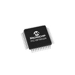 1 pcs : PIC18F56Q24-I/PT - 8-bit Microcontrollers - MCU 64KB Flash, 4KB RAM, 512bytes EEPROM, MVIO, 10b ADC2, 8b DAC, ACP, Comp,