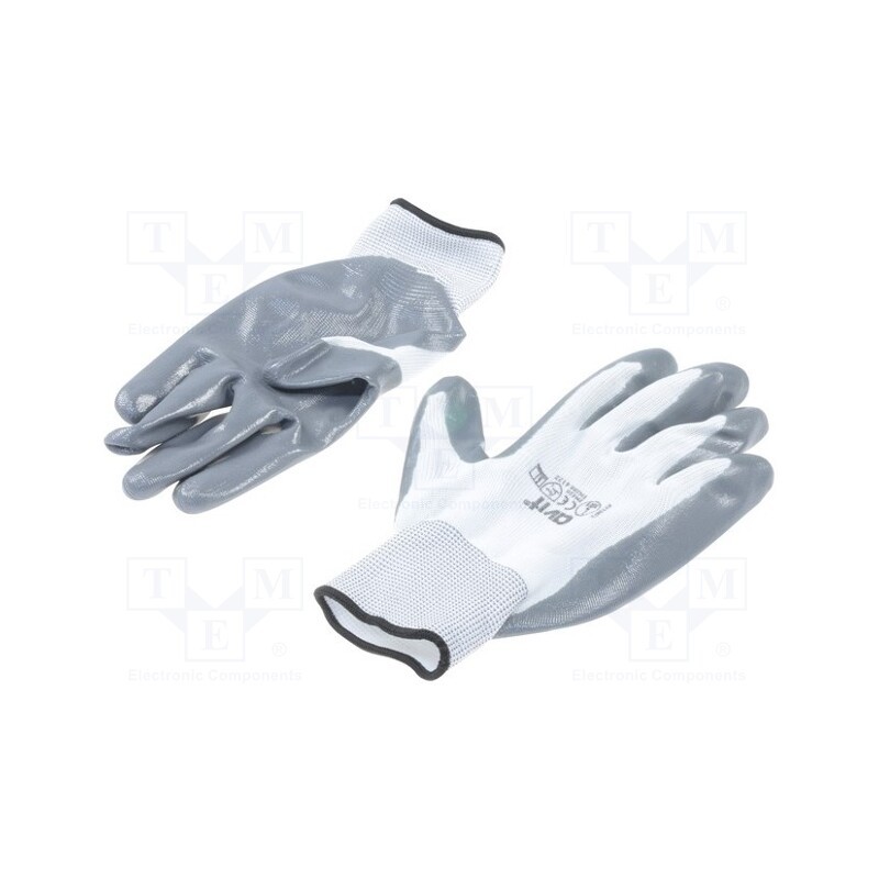 1 set x AVIT - AV13072 - Protective gloves, Size: L, grey-black, Resistance to: abrasion