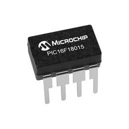 1 pcs : PIC16F18015-E/P - 8-bit Microcontrollers - MCU 14KB Flash, 128EE, 1KB RAM, 10b ADC, PWM, CCP, HLT, WDT, PPS, EUSART, SPI