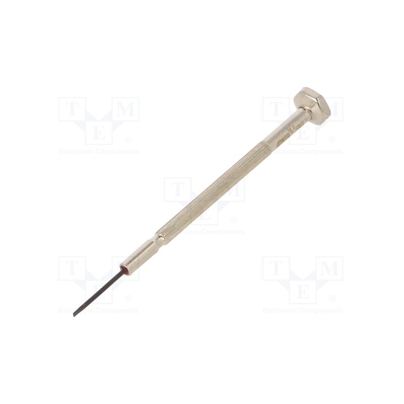 1 pcs x BETA - 12290210 - Screwdriver, slot, precision, SL 1, Blade length: 17mm