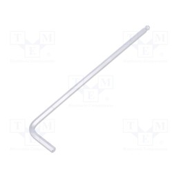 1 pcs x KING TONY - 112004MR - Wrench, hex key,spherical, HEX 4mm, tool steel, long, 144mm