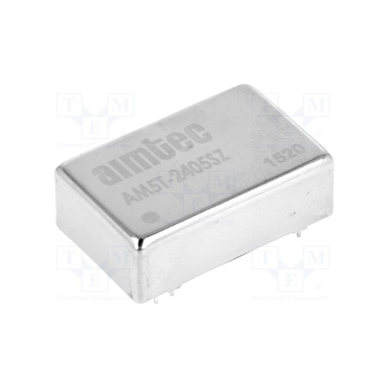 1 pcs x AIMTEC - AM5T-2405SZ - Converter: DC/DC, 5W, Uin: 18÷36V, Uout: 5VDC, Iout: 1A, DIP24, AM5T-Z