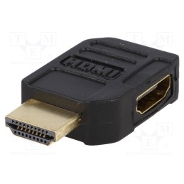 1 pcs x Goobay - 51724 - Adapter, HDMI socket 90°,HDMI plug