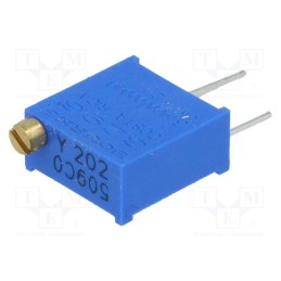 1 pcs x BOURNS - 3296Y-1-202LF - Potentiometer: mounting, multiturn, 2kΩ, 500mW, THT, ±10%, linear