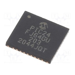 1 pcs x MICROCHIP TECHNOLOGY - PIC24FJ64GU203-I/M5 - IC: PIC microcontroller, 64kB, 2÷3.6VDC, SMD, UQFN36, PIC24