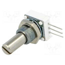 1 pcs x VISHAY - 14910F0GJSX10502KA - Potentiometer: shaft, single turn, 5kΩ, 1W, ±10%, 6.35mm, THT