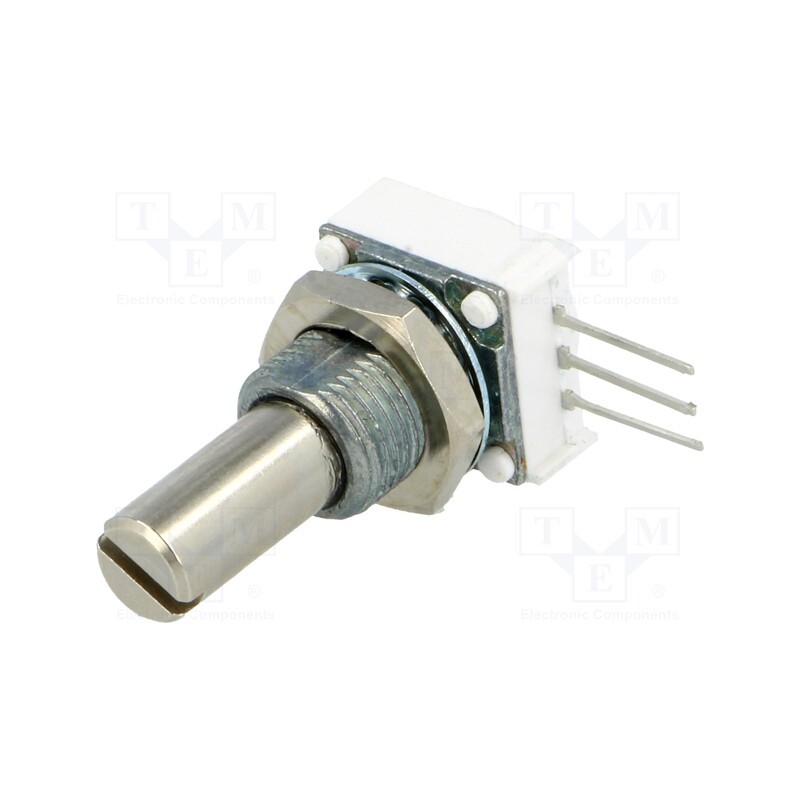 1 pcs x VISHAY - 14910F0GJSX10502KA - Potentiometer: shaft, single turn, 5kΩ, 1W, ±10%, 6.35mm, THT