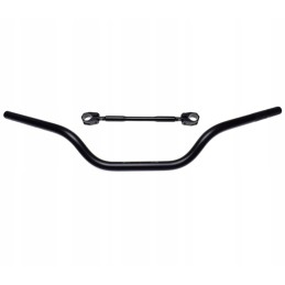 Aluminum handlebar enduro cross quad atv black