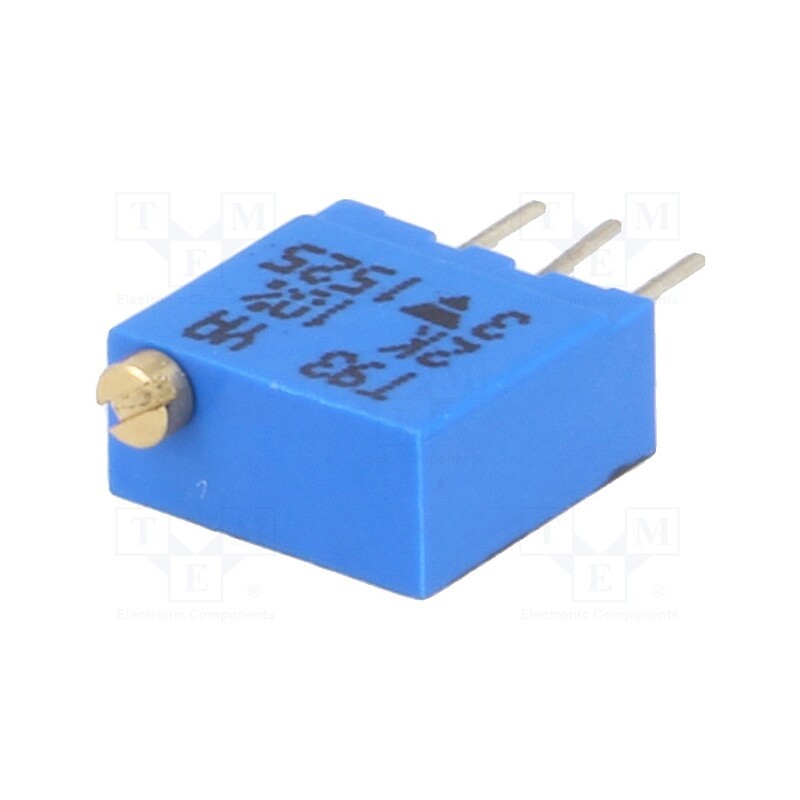 1 pcs x VISHAY - T93YA202KT20 - Potentiometer: mounting, multiturn, 2kΩ, 500mW, THT, ±10%, linear