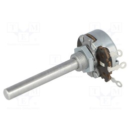 1 pcs x AB Elektronik - 3104605995 - Potentiometer: shaft, single turn, 1kΩ, 4W, ±10%, 6mm, Shaft: smooth
