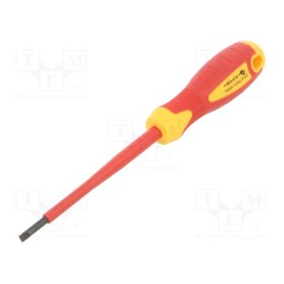 1 pcs x Hu00d6GERT TECHNIK - HT1S904 - Screwdriver, insulated, slot, SL 4, 100mm, 1kVAC, tool steel