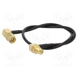 1 pcs x ONTECK - SMA-09-0.3 - Cable, 50Ω, 0.3m, RP-SMA male,SMA socket, black, angled