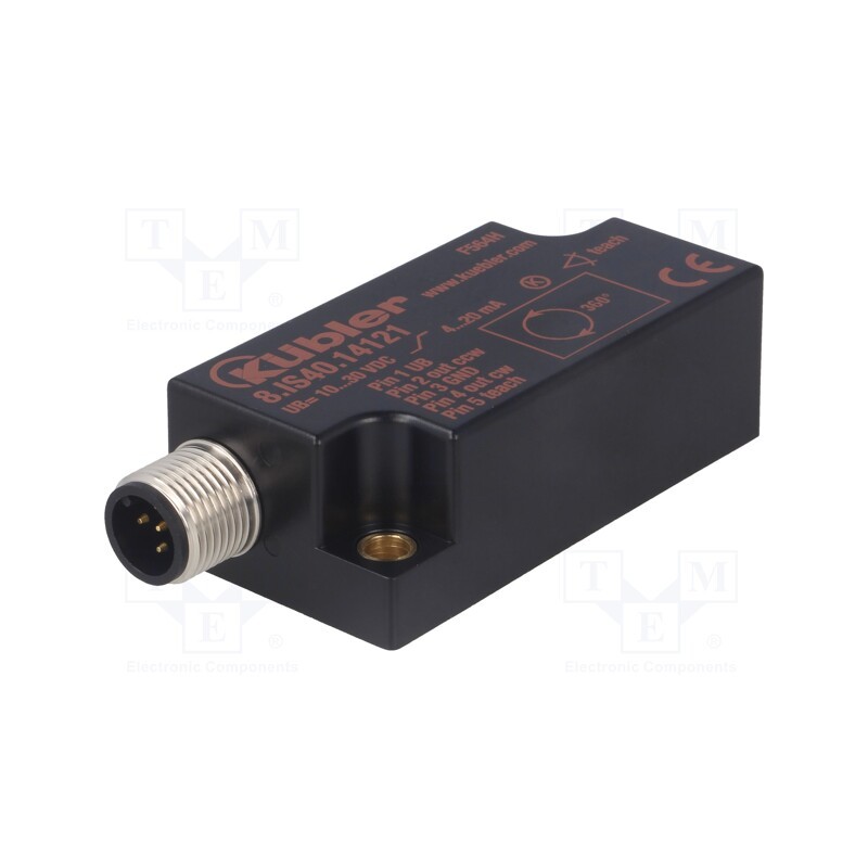 1 pcs x Ku00dcBLER - 8.IS40.14121 - Sensor: tilt, 0÷360°, connector M12, 1- axis, -30÷70°C, 10÷30VDC