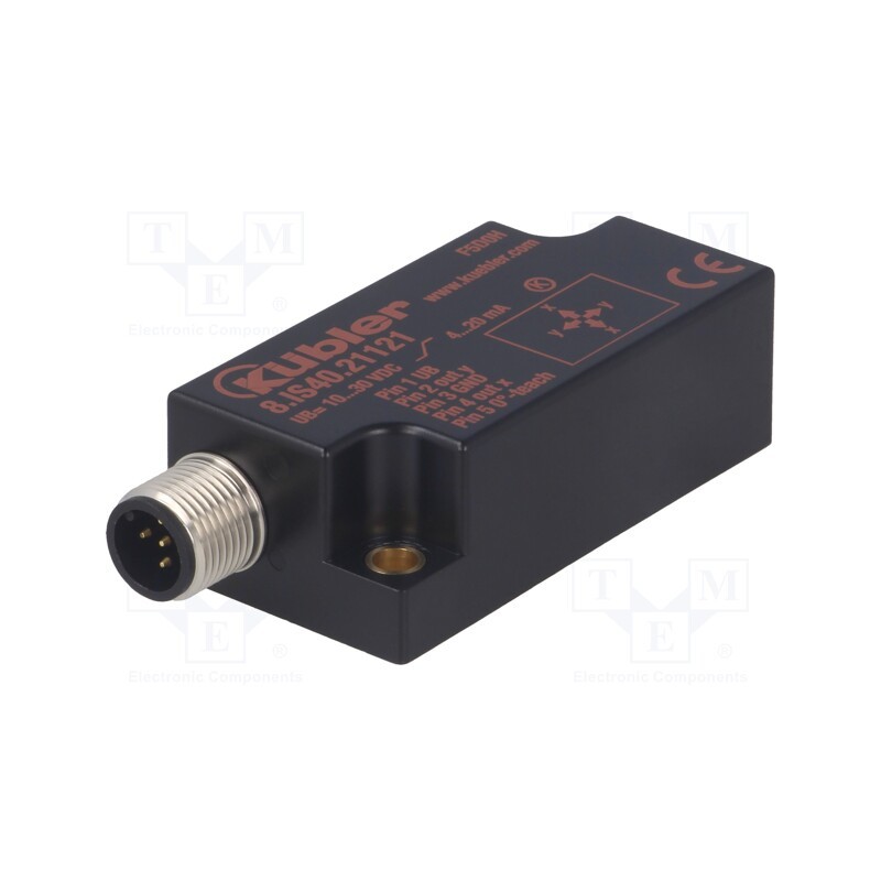 1 pcs x Ku00dcBLER - 8.IS40.21121 - Sensor: tilt, ±10°, connector M12, 2- axis, -30÷70°C, 10÷30VDC