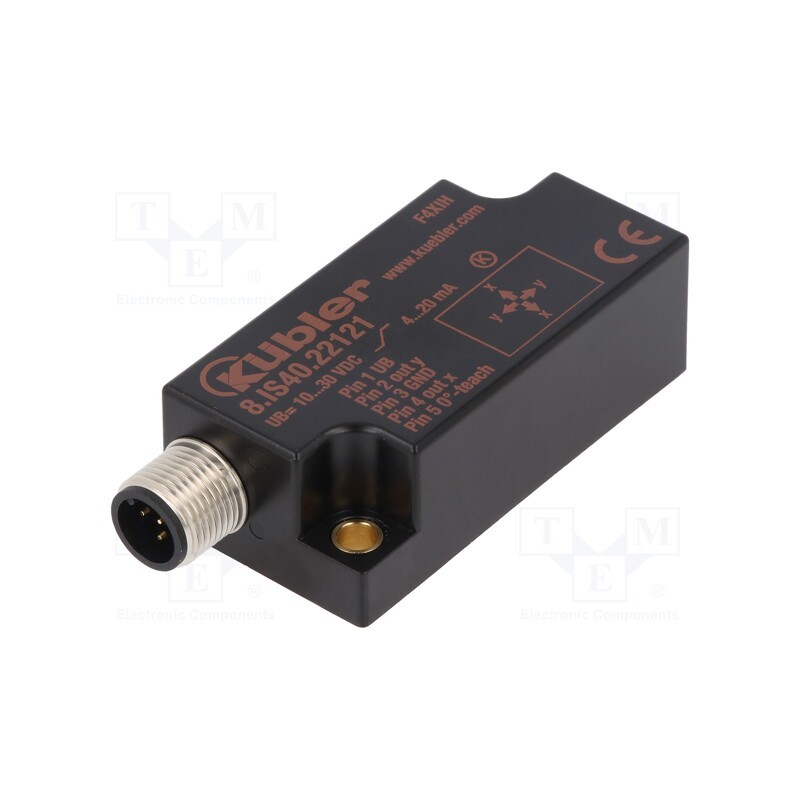 1 pcs x Ku00dcBLER - 8.IS40.22121 - Sensor: tilt, ±45°, connector M12, 2- axis, -30÷70°C, 10÷30VDC