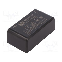 1 pcs x MEAN WELL - MPM-30-3.3 - Converter: AC/DC, 20W, 80÷264VAC, 3.3VDC, Iout: 6A, OUT: 1, 82.5%, PCB