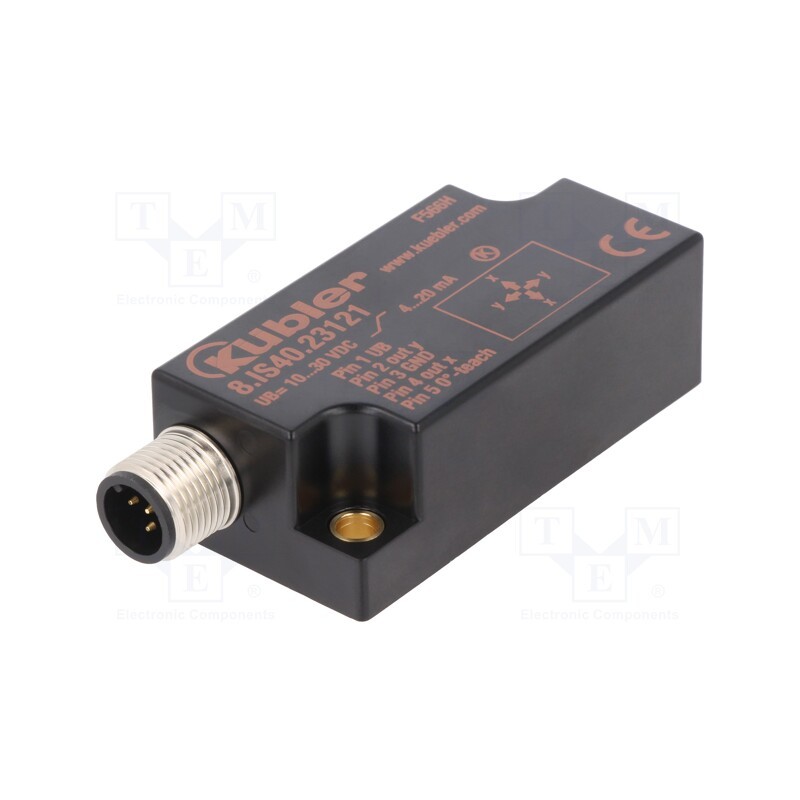 1 pcs x Ku00dcBLER - 8.IS40.23121 - Sensor: tilt, ±60°, connector M12, 2- axis, -30÷70°C, 10÷30VDC