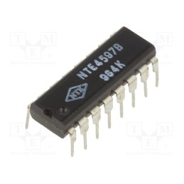1 pcs x NTE Electronics - NTE4597B - IC: digital, latch, THT, DIP16