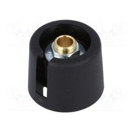 1 pcs x OKW - A3020069 - Knob, with pointer, polyamide, Øshaft: 6mm, Ø20x16mm, black