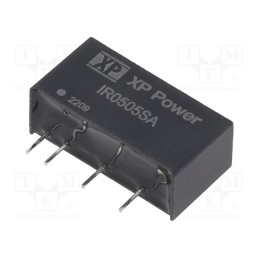 1 pcs x XP POWER - IR0505SA - Converter: DC/DC, 3W, Uin: 5V, Uout: 5VDC, Iout: 600mA, SIP, 85kHz, THT