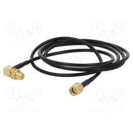 1 pcs x ONTECK - SMA-17-1.0 - Cable, 50Ω, 1m, RP-SMA male,RP-SMA female, black, angled,straight