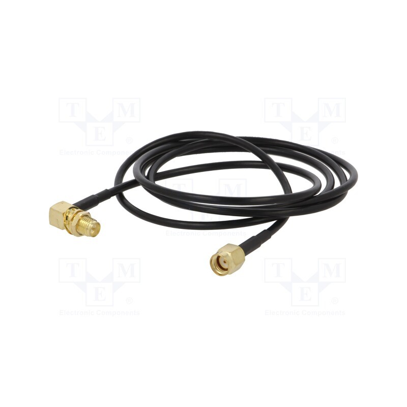 1 pcs x ONTECK - SMA-17-1.0 - Cable, 50Ω, 1m, RP-SMA male,RP-SMA female, black, angled,straight