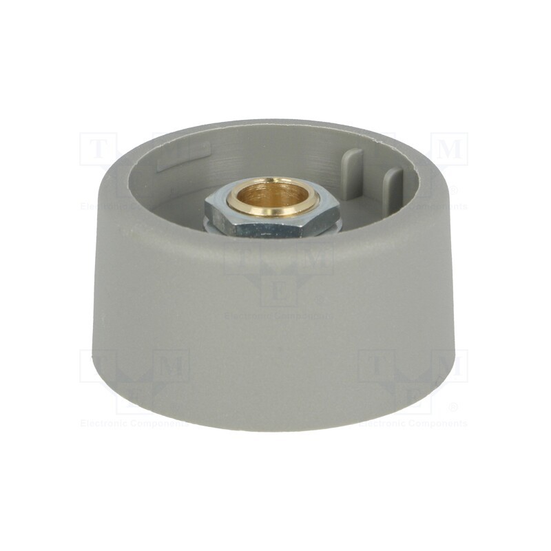 1 pcs x OKW - A3131068 - Knob, without pointer, polyamide, Øshaft: 6mm, Ø31x16mm, grey