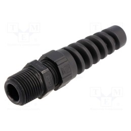 1 pcs x LAPP - 53016810 - Cable gland, with strain relief, NPT3/8', IP68, polyamide, black