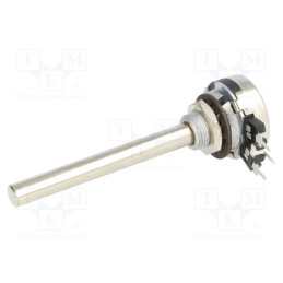 1 pcs x PIHER - T-21AHM0607504A2020 - Potentiometer: shaft, single turn, 500kΩ, 200mW, THT, 6mm, metal