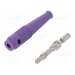 1 pcs x STu00c4UBLI - 64.9199-26 - Plug, 4mm banana, 32A, violet, 2.5mm2, nickel plated, soldered
