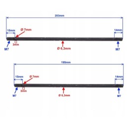 Cylinder stud pin, set, 154fmi engine