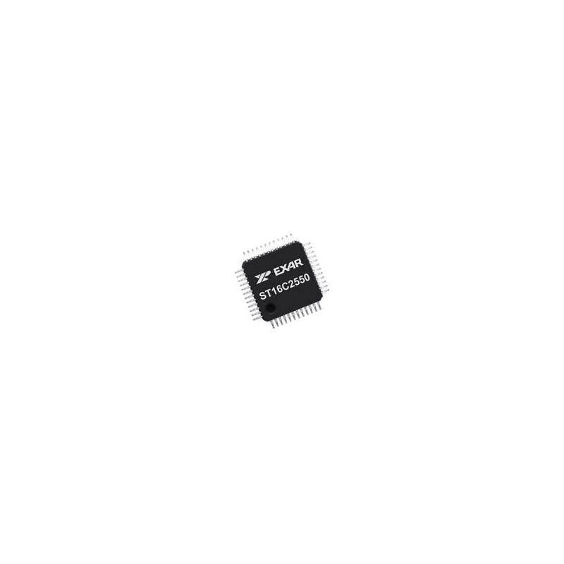 1 pcs : ST16C2550IQ48-F - UART Interface IC 2.97V-5.5V 16B FIFO temp -45 to 85C,UART