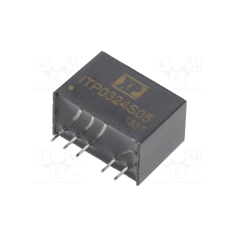 1 pcs x XP POWER - ITP0324S05 - Converter: DC/DC, 3W, Uin: 9÷36V, Uout: 5VDC, Iout: 600mA, SIP6, THT