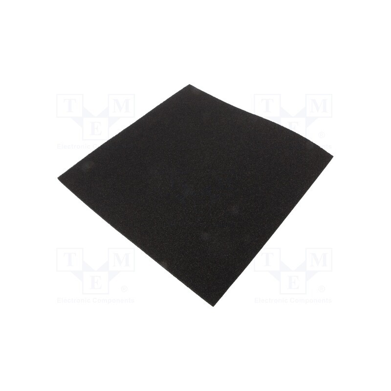 1 pcs x ANTISTAT - 039-0050 - Conductive foam, ESD, L: 305mm, W: 305mm, Thk: 6mm, polyurethane