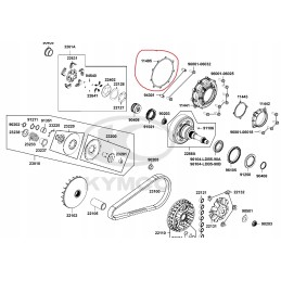 Kymco mxu 700 clutch cover gasket