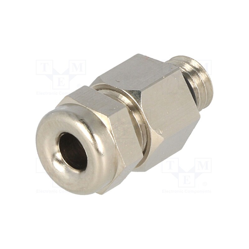 1 pcs x LAPP - 52001860 - Cable gland, M6, 1, IP68, brass, Body plating: nickel