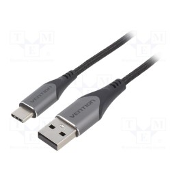 1 pcs x VENTION - CODHC - Cable, USB 2.0, USB A plug,USB C plug, nickel plated, 0.25m