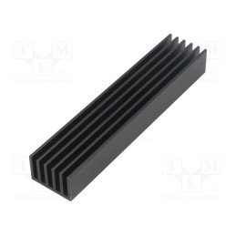 1 pcs x FISCHER ELEKTRONIK - SK 653 100 SA - Heatsink: extruded, grilled, black, L: 100mm, W: 21mm, H: 14mm